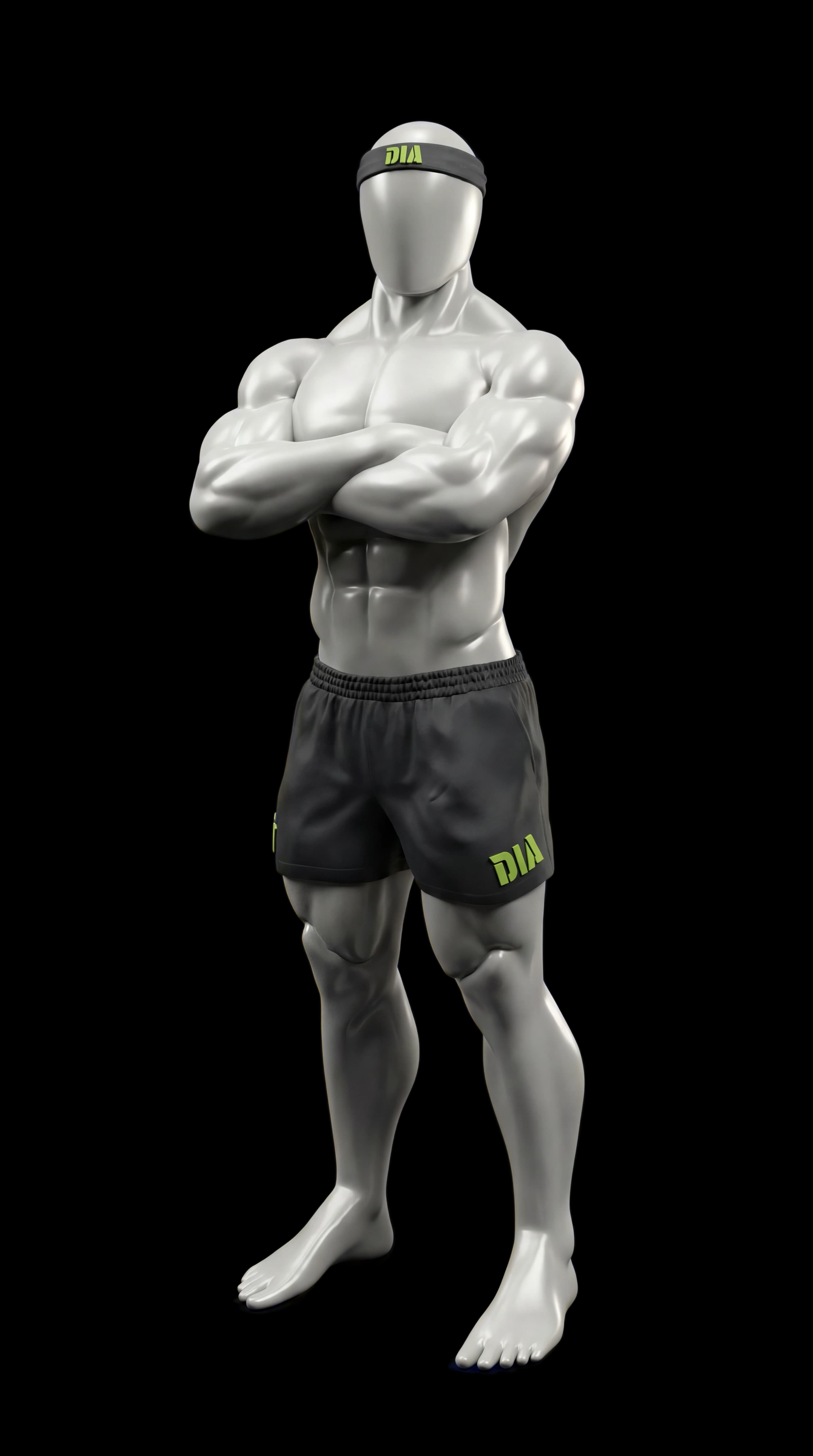 DIA Fitness 3D character posing