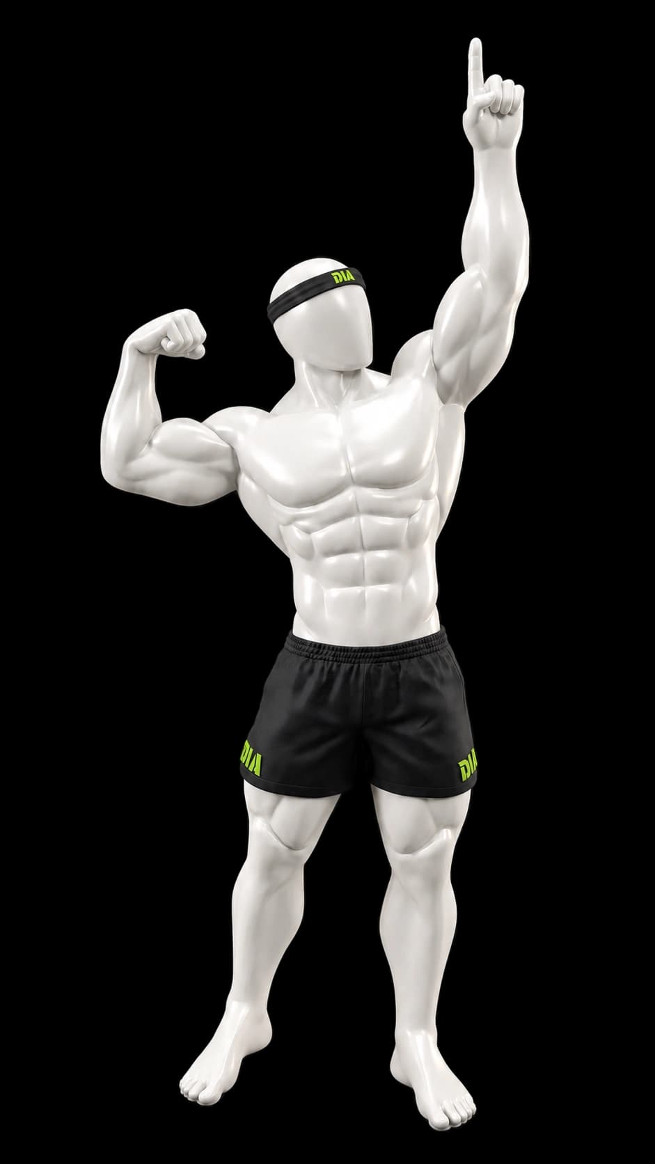 DIA Fitness character pointing